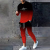 2025 Casual Comfortable Loose Two-piece 3D Printed Long-sleeved Pullove