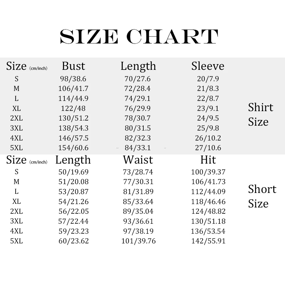 Casual Men's Striped Printed Shirt And Shorts 2 Piece Set Lapel Short