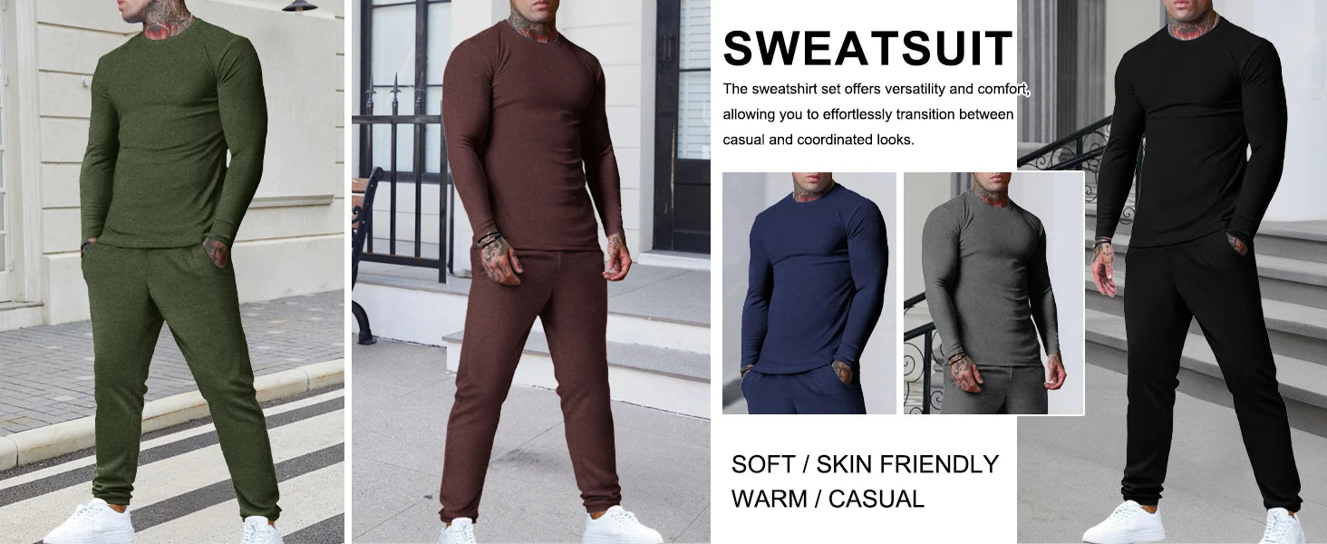 2025 Men's Soft Comfortable Lightweight Suit Fashion Trend Street Two