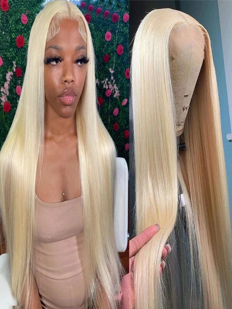7x5 HD Lace Wig Glueless Preplucked Human Wig 180% 200% Blonde Straig