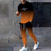 2025 Casual Comfortable Loose Two-piece 3D Printed Long-sleeved Pullove
